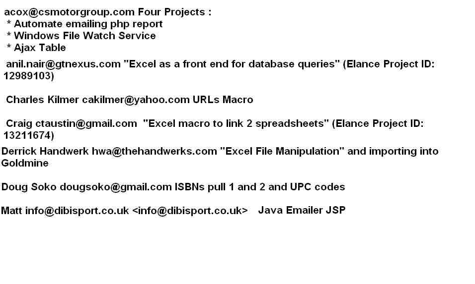 references of work done by sel2in